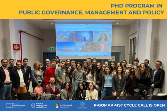 PdD in Public Governance, Management and Policy all'Università di Bologna