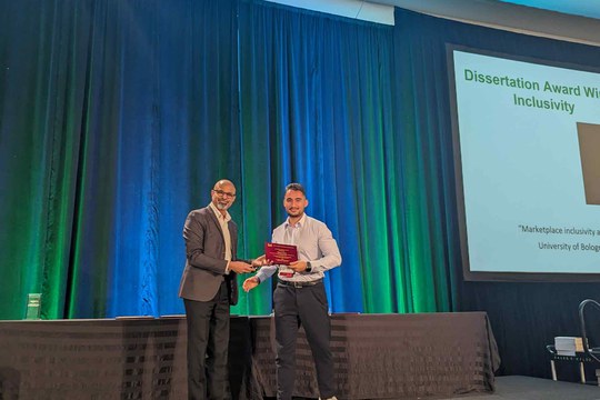 Unibo doctoral student wins ACR-Sheth Foundation Dissertation Award.