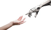 Human and Robot's hands